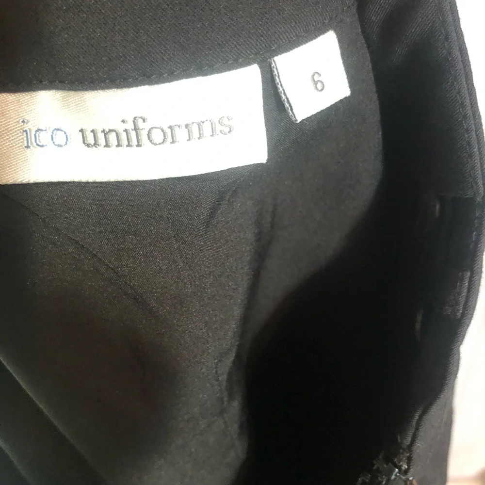 ICO UNIFORMS lot 3 size 6 black slimming lined pencil skirts office work wear
